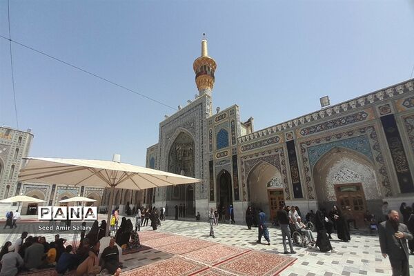 سیاه پوش شدن حرم رضوی در ماه محرم