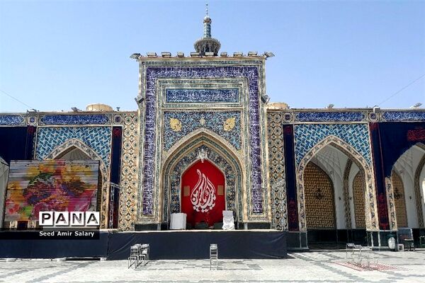 سیاه پوش شدن حرم رضوی در ماه محرم