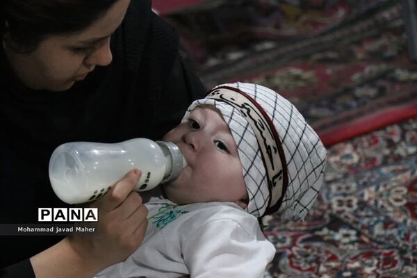 برگزاری مراسم شیرخوارگان حسینی در شهرستان‌قدس