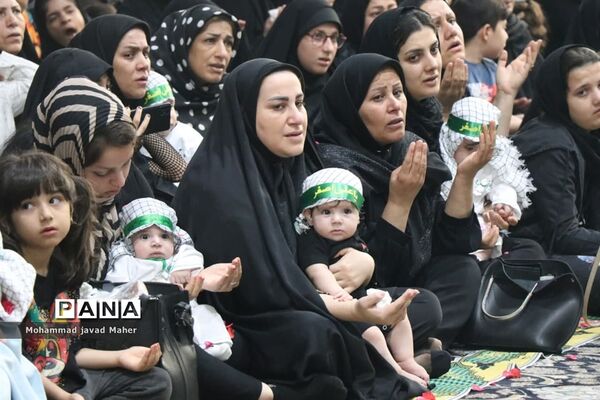 برگزاری مراسم شیرخوارگان حسینی در شهرستان‌قدس
