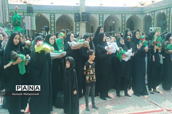 اجتماع بزرگ شیرخوارگان حسینی در امامزاده عبدالله بافق