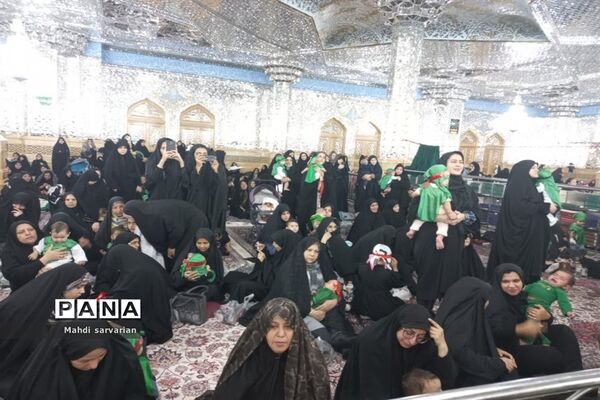 مراسم شیرخوارگان حسینی در حرم مطهر امام رضا (ع)