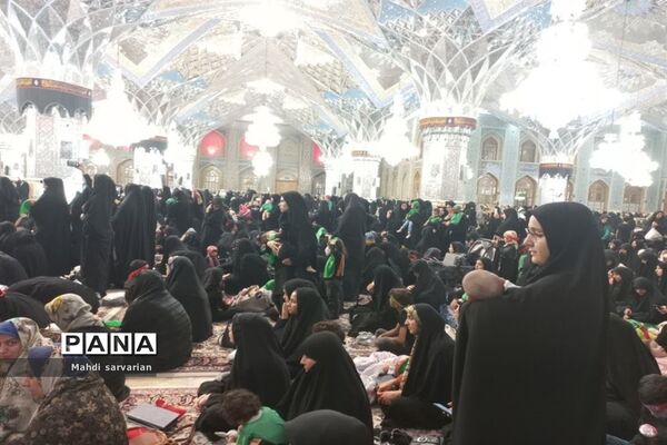 مراسم شیرخوارگان حسینی در حرم مطهر امام رضا (ع)