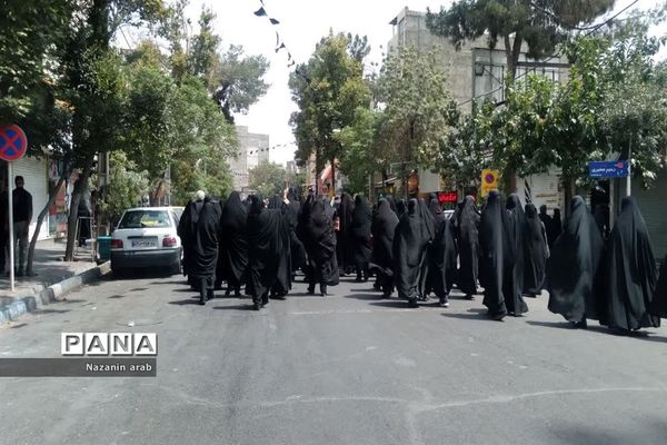 راهپیمایی مردم ورامین در اعتراض به هتک حرمت قرآن کریم