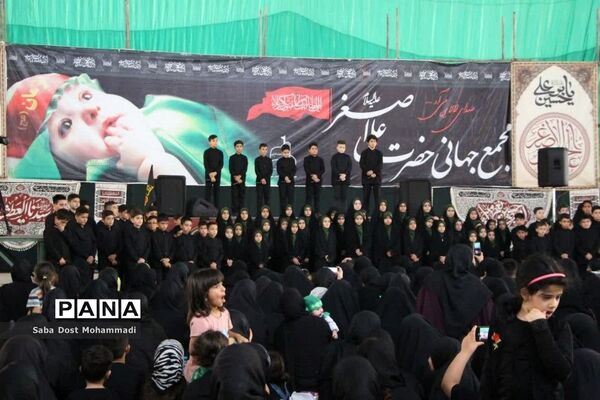 مراسم باشکوه شیرخوارگان حسینی در مصلی سمنان