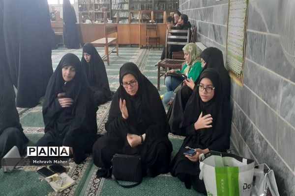 عزاداری دختران شهر قدسی در مدرسه محمد رسول‌ الله(ص)