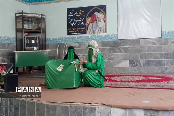 عزاداری دختران شهر قدسی در مدرسه محمد رسول‌ الله(ص)