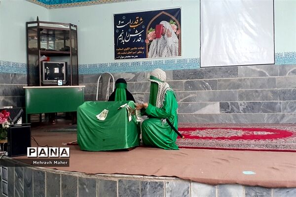 عزاداری دختران شهر قدسی در مدرسه محمد رسول‌ الله(ص)