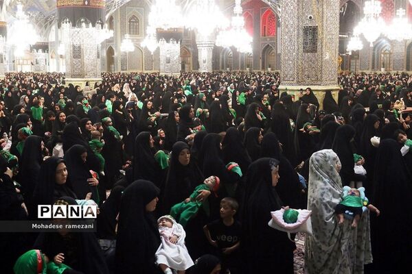 اجتماع عظیم شیرخوارگان حسینی در حرم مطهر