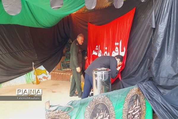 حضور کارکنان اداره آموزش‌و‌پرورش در هیات دختران حاج قاسم شهرستان خلیل‌آباد