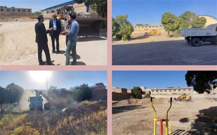 آغاز عملیات ساخت چمن مصنوعی آموزش وپرورش استثنایی چهارمحال و بختیاری