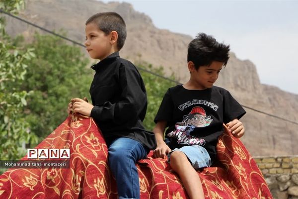 مراسم عزاداری و تعزیه‌خوانی دهه اول محرم در روستای ده بالای تفت