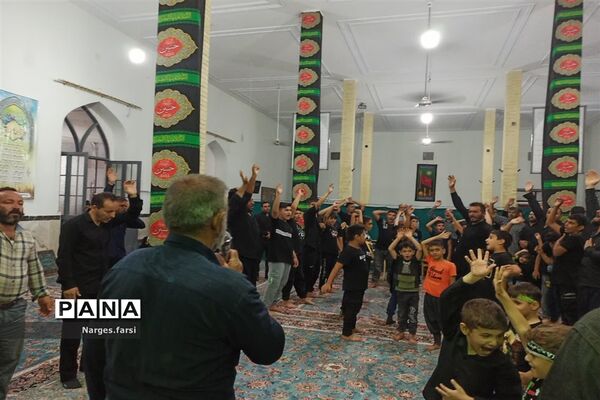 مراسم ششمین شب عزاداری سیدالشهدا(ع) در جعفرآباد قم