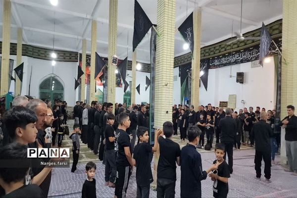 مراسم ششمین شب عزاداری سیدالشهدا(ع) در جعفرآباد قم