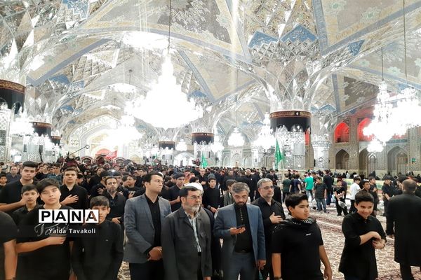 آیین سوگواره احلی من العسل در حرم مطهر رضوی