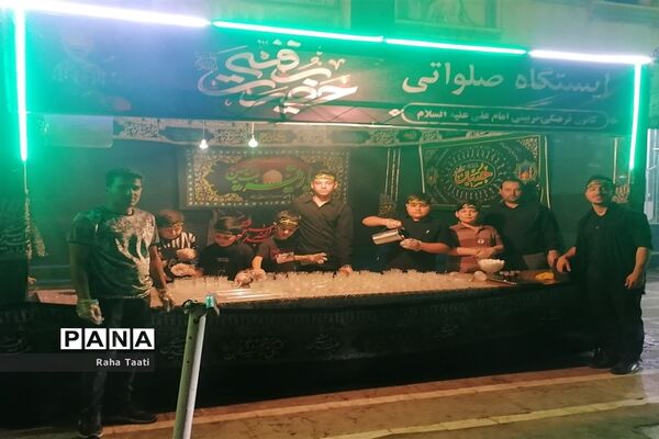 برپایی موکب حضرت رقیه (س) به دست نوجوانان عاشورایی