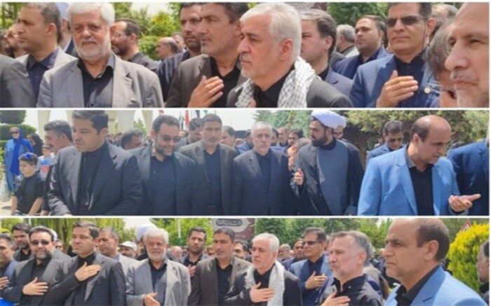 حضور سجادی در عزاداری جامعه ورزش یک‌روز پس از ماجرای استعفا‌