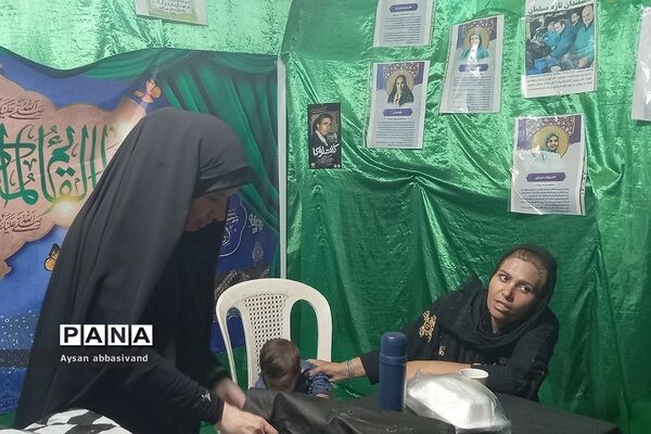 برگزاری غرفه مهدویت در هیات انصارالزینب شهرستان‌قرچک