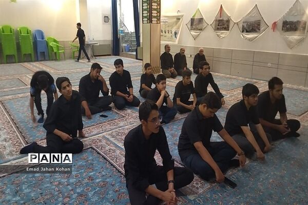 مراسم عزاداری هیات دانش‌آموزی انصار المهدی پسران کاشمر