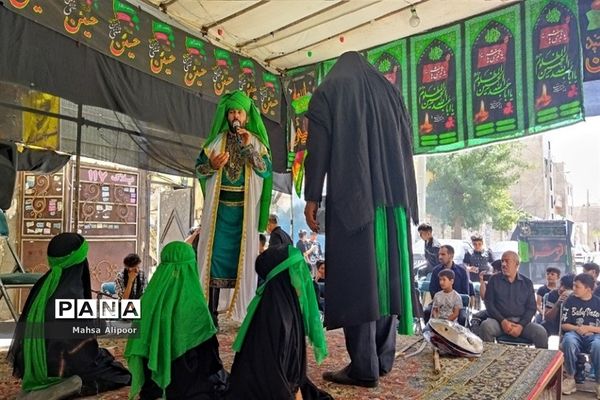 مراسم شبیه‌خوانی مصادف با تاسوعا در شهرستان قرچک