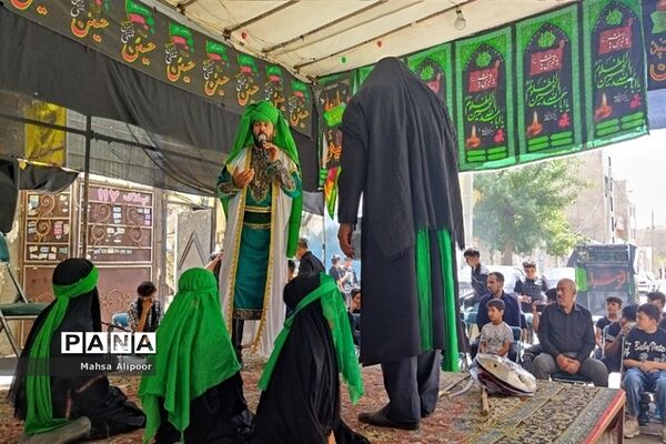 مراسم شبیه‌خوانی مصادف با تاسوعا در شهرستان قرچک