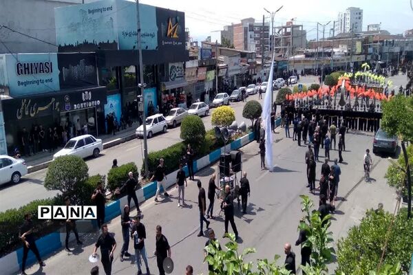 مراسم دسته‌روی و عزاداری تاسوعای حسینی در شهرستان محمودآباد‌