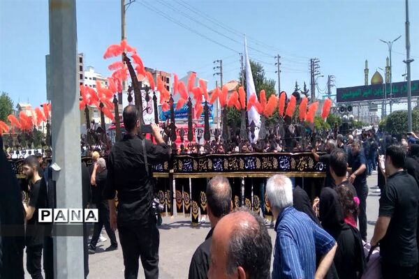 مراسم دسته‌روی و عزاداری تاسوعای حسینی در شهرستان محمودآباد‌