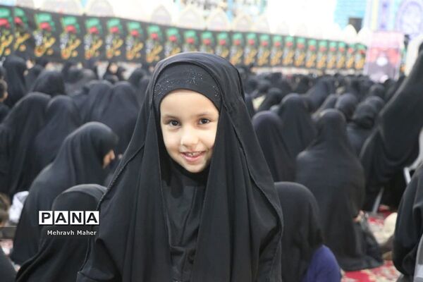 مراسم سوگواری ریحانه‌های حسینی در شهرستان قدس