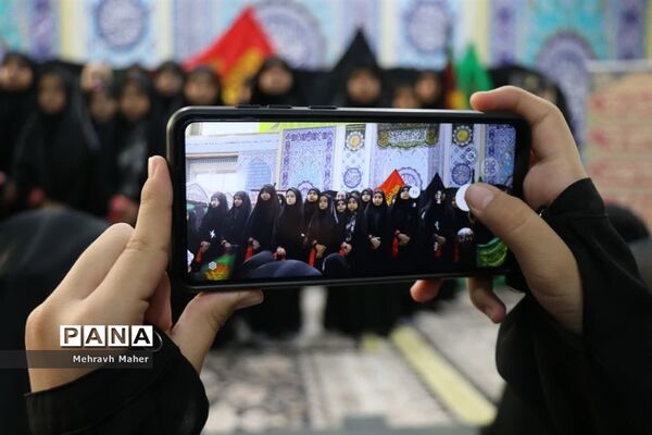 مراسم سوگواری ریحانه‌های حسینی در شهرستان قدس