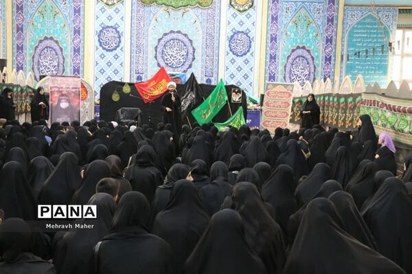 مراسم سوگواری ریحانه‌های حسینی در شهرستان قدس