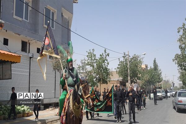 عزاداری تاسوعای حسینی در شهرستان بام و صفی‌آباد