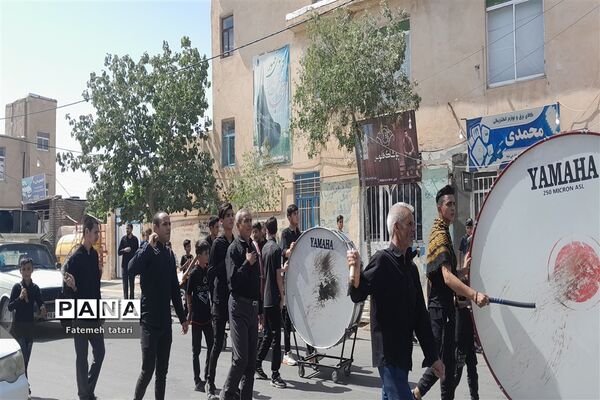 عزاداری تاسوعای حسینی در شهرستان بام و صفی‌آباد