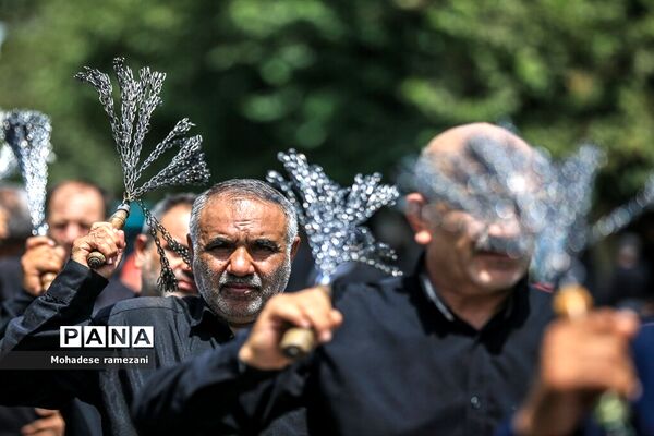 مراسم عزاداری تاسوعا قمر بنی هاشم (ع) در جوار حرم مطهر رضوی