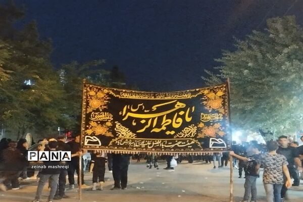 مراسم شب عاشورای حسینی در شهر آیینی ومذهبی نوش آباد