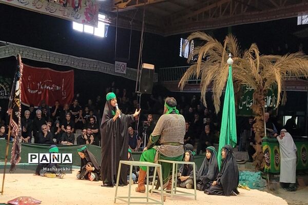 مراسم شبیه خوانی مراسم شهادت حضرت ابالفضل العباس در روز تاسوعا