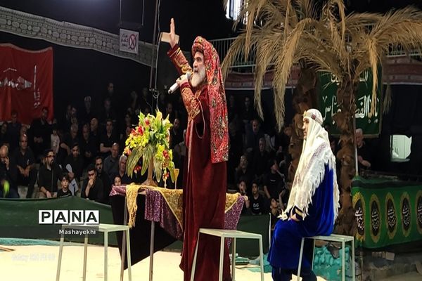 مراسم شبیه خوانی مراسم شهادت حضرت ابالفضل العباس در روز تاسوعا