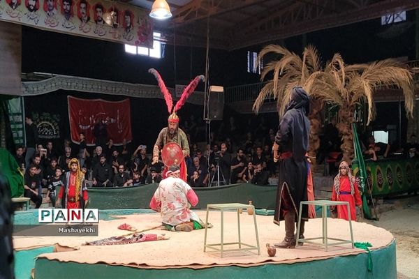 مراسم شبیه خوانی مراسم شهادت حضرت ابالفضل العباس در روز تاسوعا