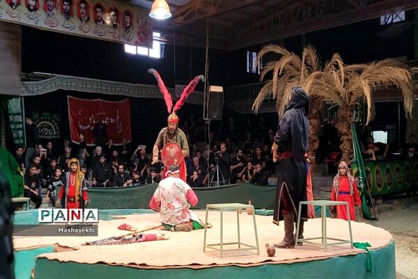 مراسم شبیه خوانی مراسم شهادت حضرت ابالفضل العباس در روز تاسوعا