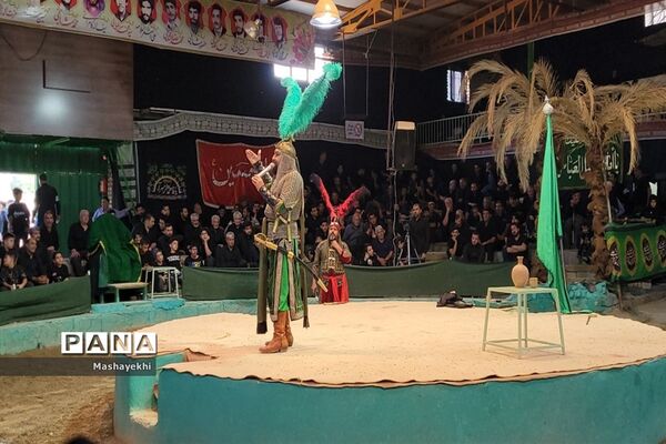 مراسم شبیه خوانی مراسم شهادت حضرت ابالفضل العباس در روز تاسوعا