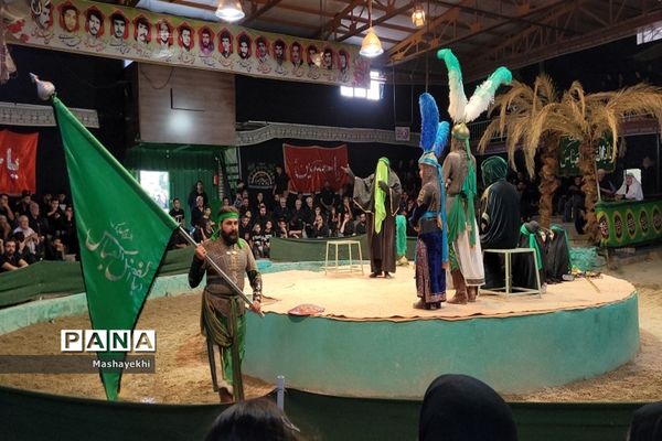 مراسم شبیه خوانی مراسم شهادت حضرت ابالفضل العباس در روز تاسوعا