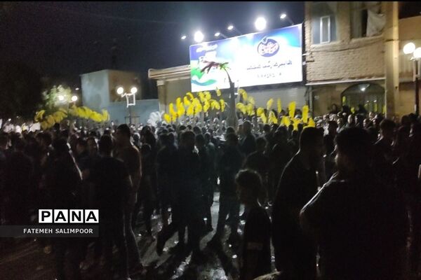 عزاداری شب عاشورای حسینی در روستای ابراهیم‌آباد فشافویه