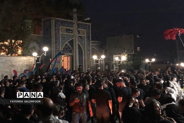 عزاداری شب عاشورای حسینی در روستای ابراهیم‌آباد فشافویه