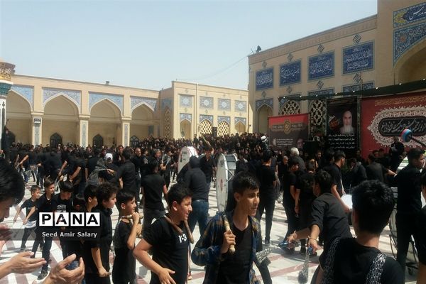 عزاداری تاسوعای حسینی در آرامگاه شهید مدرس کاشمر