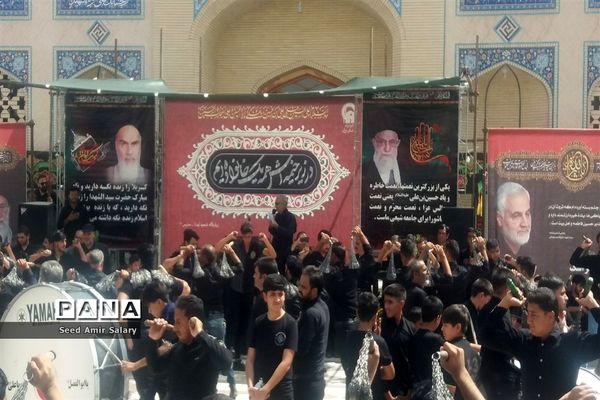 عزاداری تاسوعای حسینی در آرامگاه شهید مدرس کاشمر