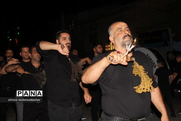 عزاداری شب عاشورا در گلوگاه