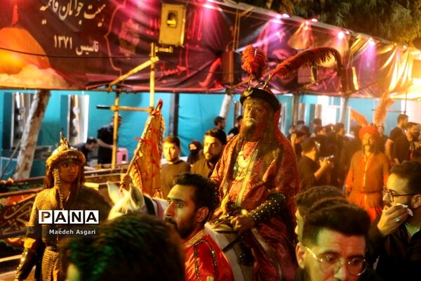 دسته تعزیه‌خوان لشکریان یزید در شب عاشورا