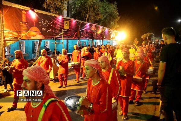 دسته تعزیه‌خوان لشکریان یزید در شب عاشورا