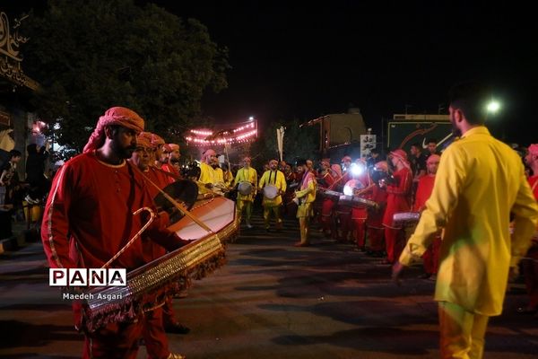 دسته تعزیه‌خوان لشکریان یزید در شب عاشورا