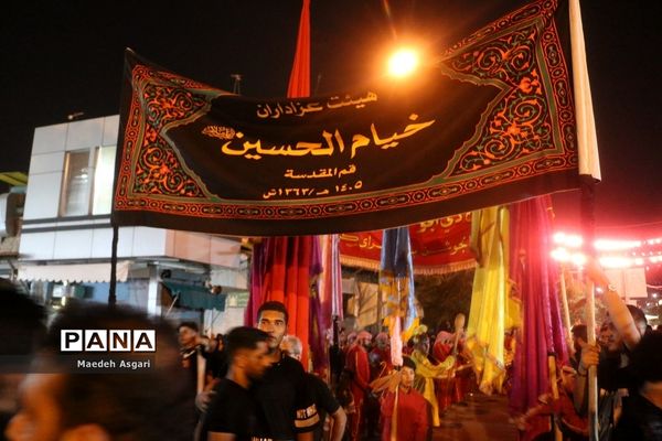 دسته تعزیه‌خوان لشکریان یزید در شب عاشورا