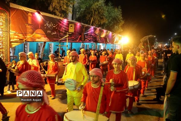 دسته تعزیه‌خوان لشکریان یزید در شب عاشورا